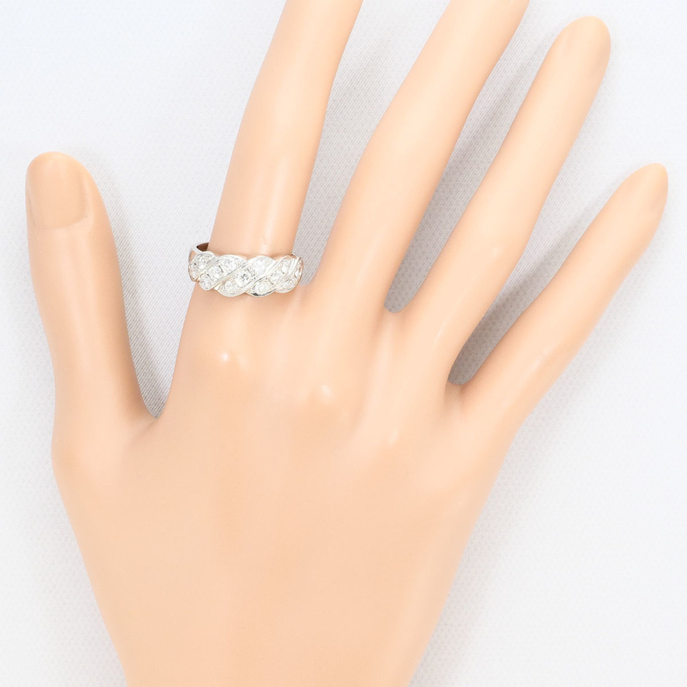 VINTAGE Silver Diamond Ring - Picture 6 of 8